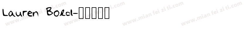 Lauren Bold字体转换
